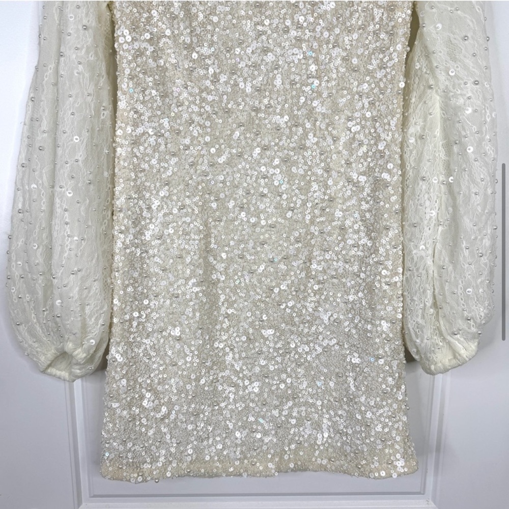 BHLDN Anthropologie Forever That Girl Kanelle Dress White NEW Size L - Picture 5 of 14